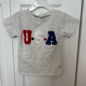 Amazon Gray Kids Tee with USA Letters